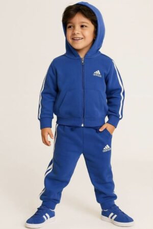 Hırkalı Saks Mavi Çocuk Takım