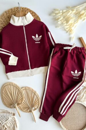 Ads Unisex Hırkalı Takım (Bordo)