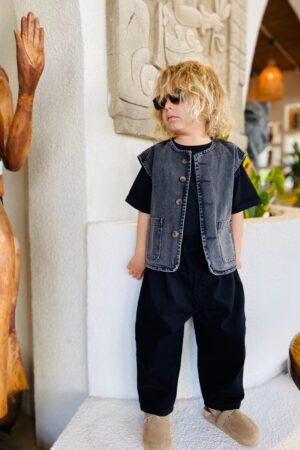 Unisex Denim Yelek (Antrasit)