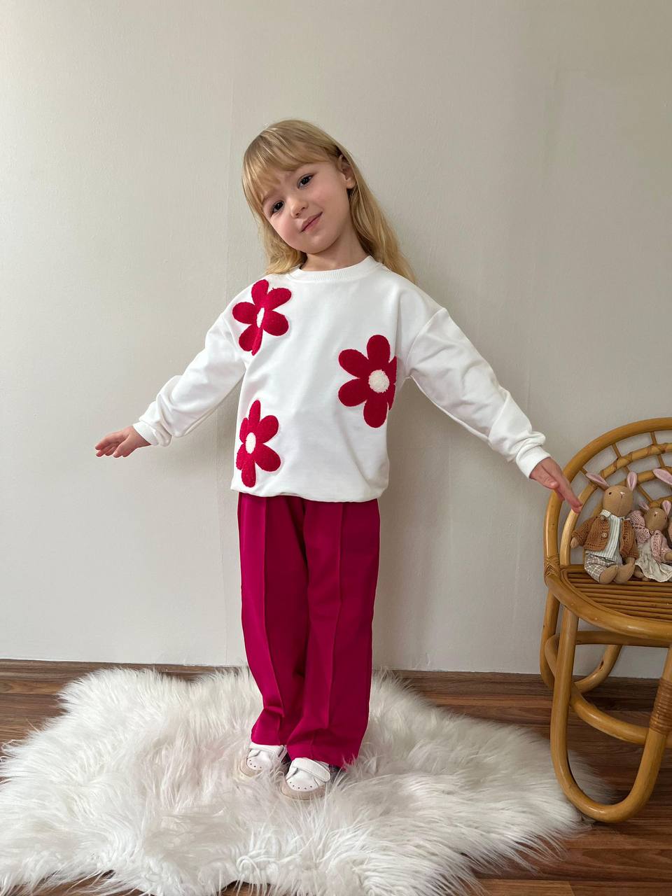 Çiçek Punç Kız Çocuk Takım - Görsel 2