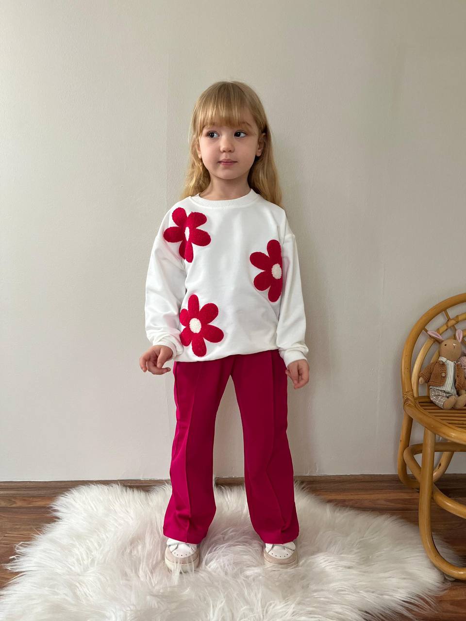 Çiçek Punç Kız Çocuk Takım - Görsel 4