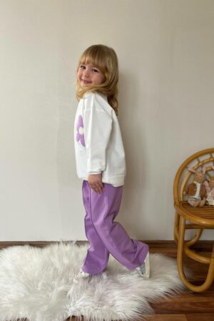 Alternative view of Çiçek Punç Kız Çocuk Takım (Lila)
