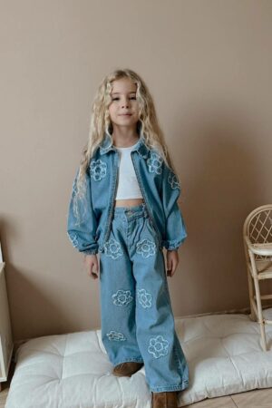 Kız Çocuk Premium Kot Takım