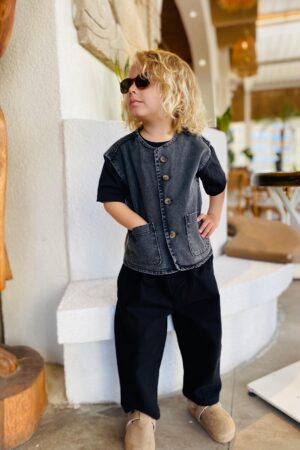 Alternative view of Unisex Denim Yelek (Antrasit)