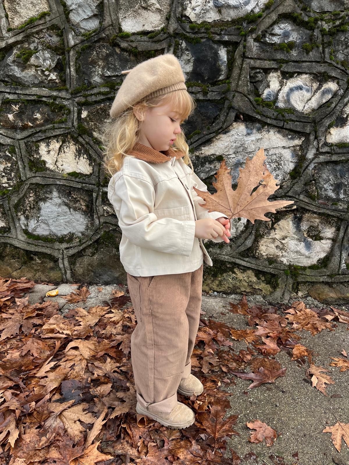 La'ciel Kadife Yakalı Kot Ceket - Görsel 5