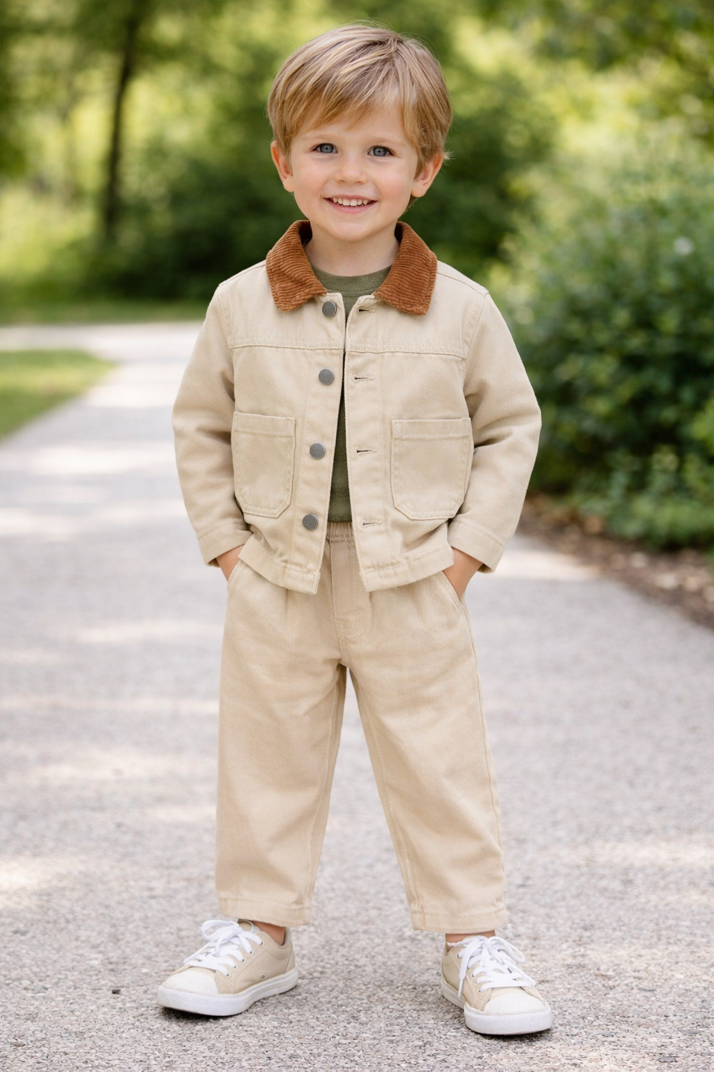 La'ciel Kadife Yakalı Kot Ceket - Görsel 2