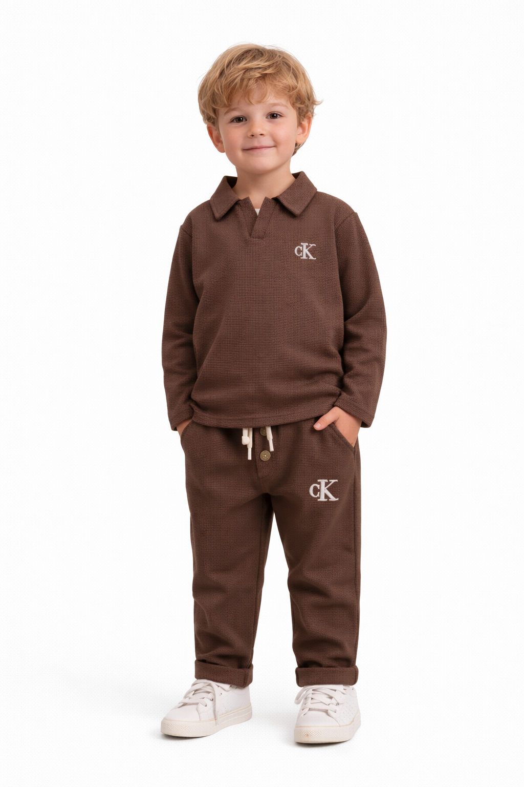 Gofre Dokulu Mevsimlik Takım(Acı Kahve) - Görsel 2