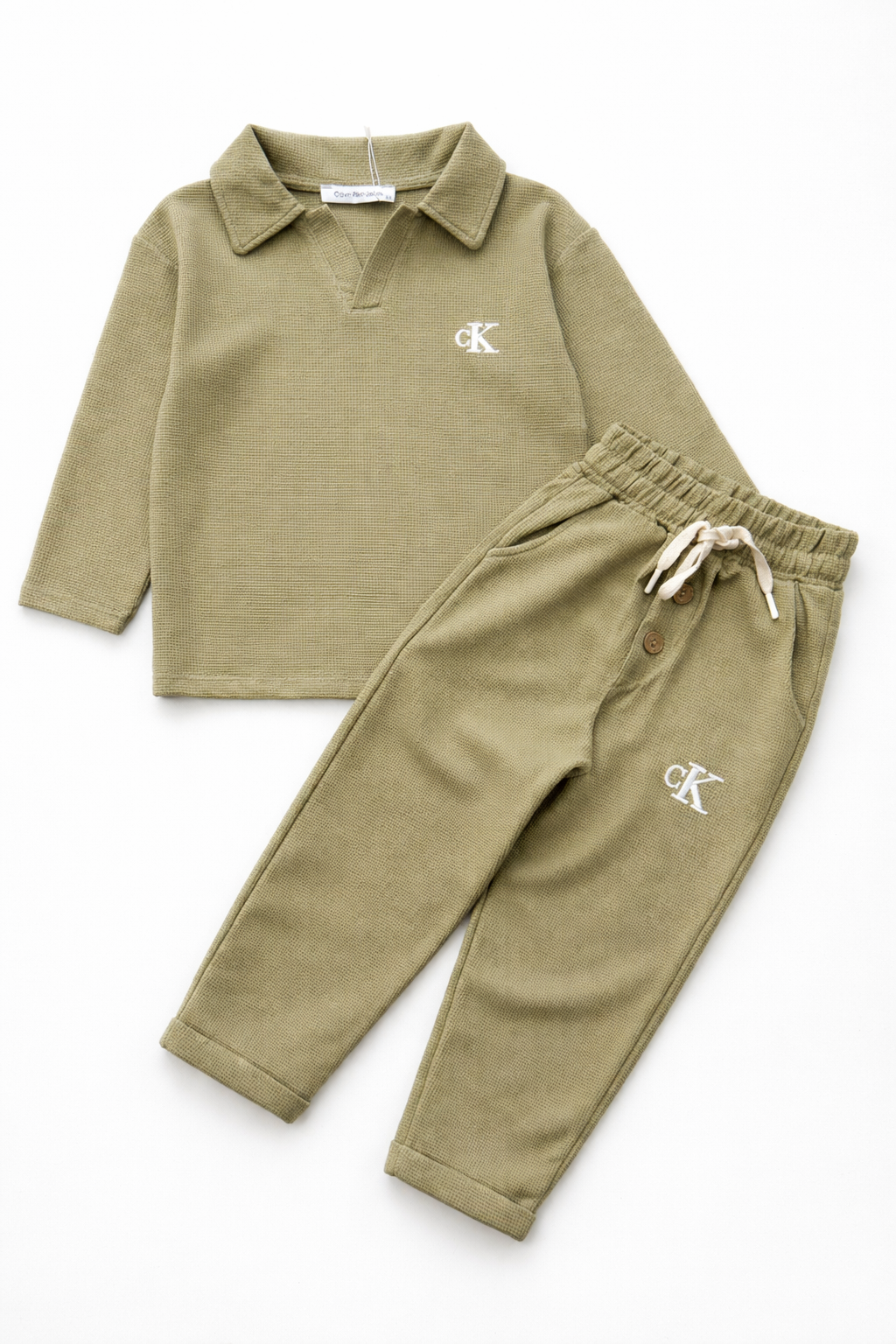 Gofre Dokulu Mevsimlik Takım (Yeşil)