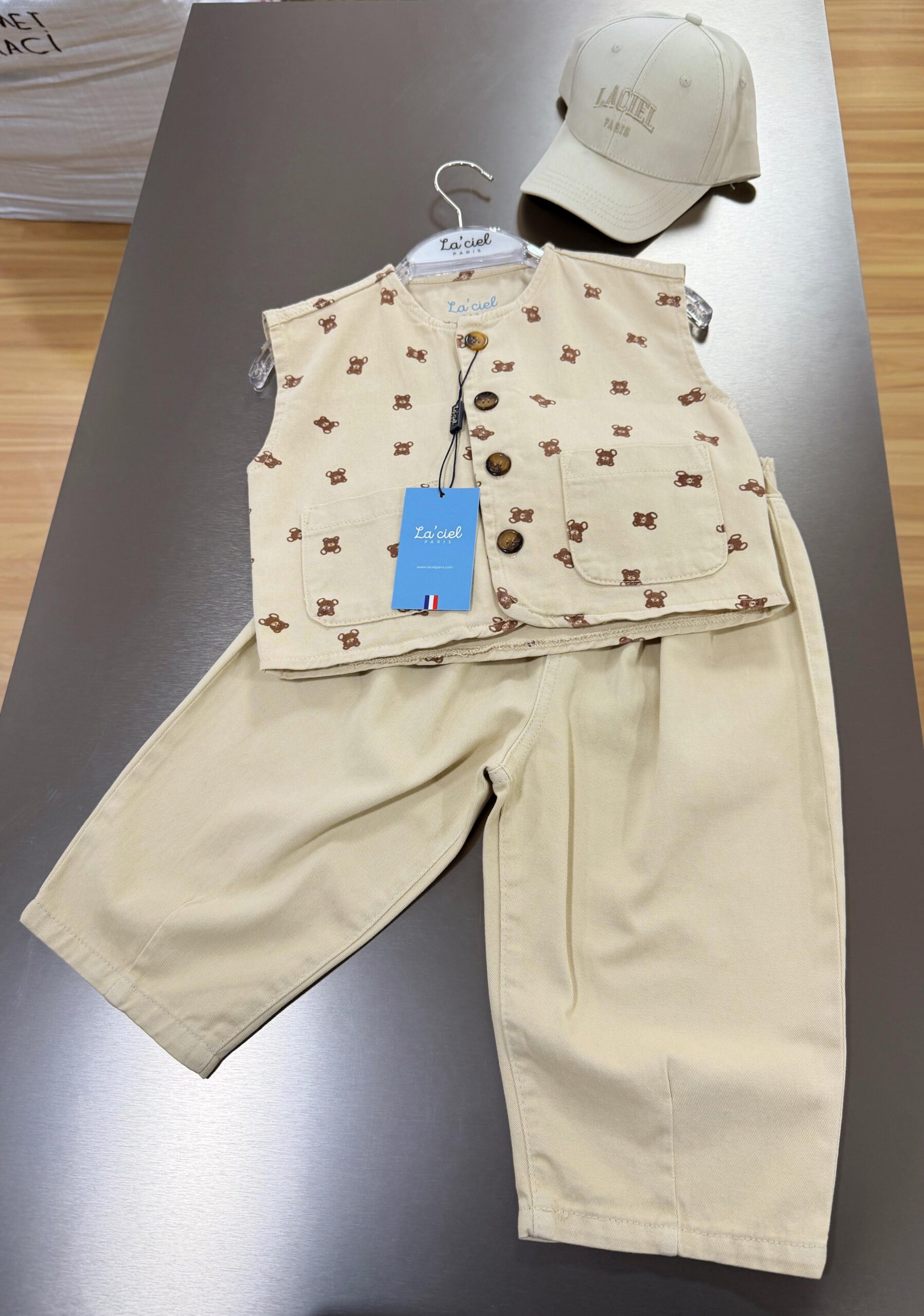 La'ciel Ayıcıklı Kot Yelek - Görsel 3