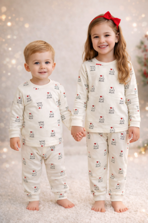 Alternative view of I Love Mom Dad Unisex Pijama Takımı