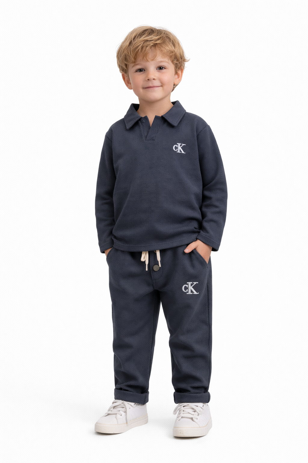 Gofre Dokulu Mevsimlik Takım (Antrasit) - Görsel 2