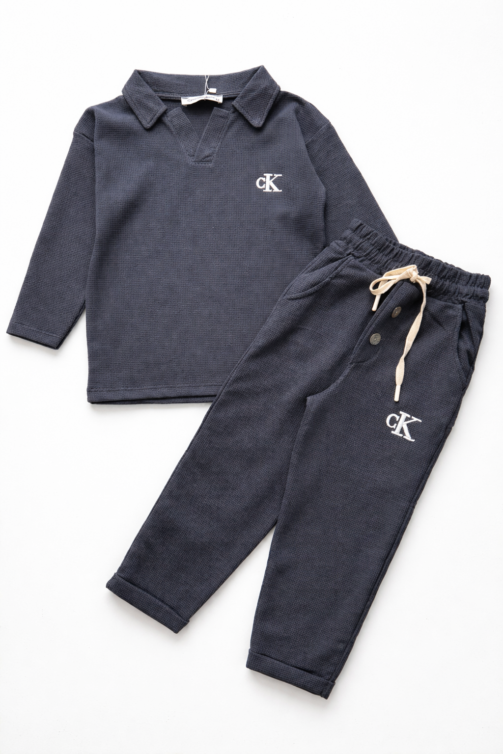 Gofre Dokulu Mevsimlik Takım (Antrasit)