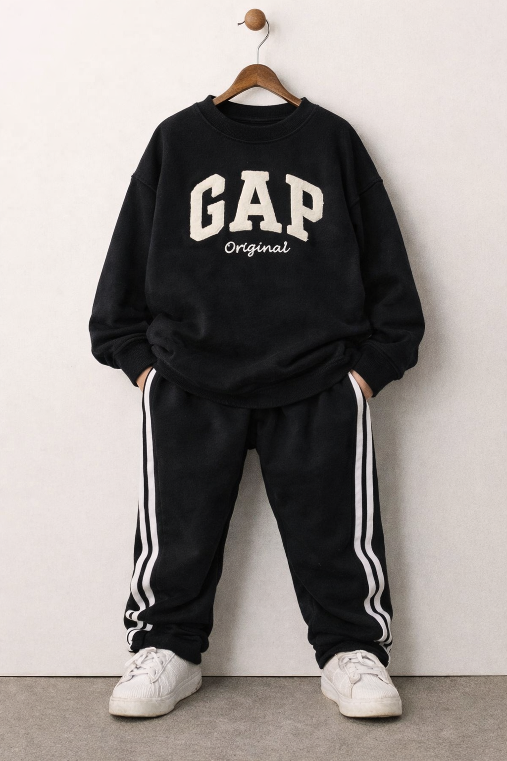 Şeritli İspanyol Paçalı Unisex Takım