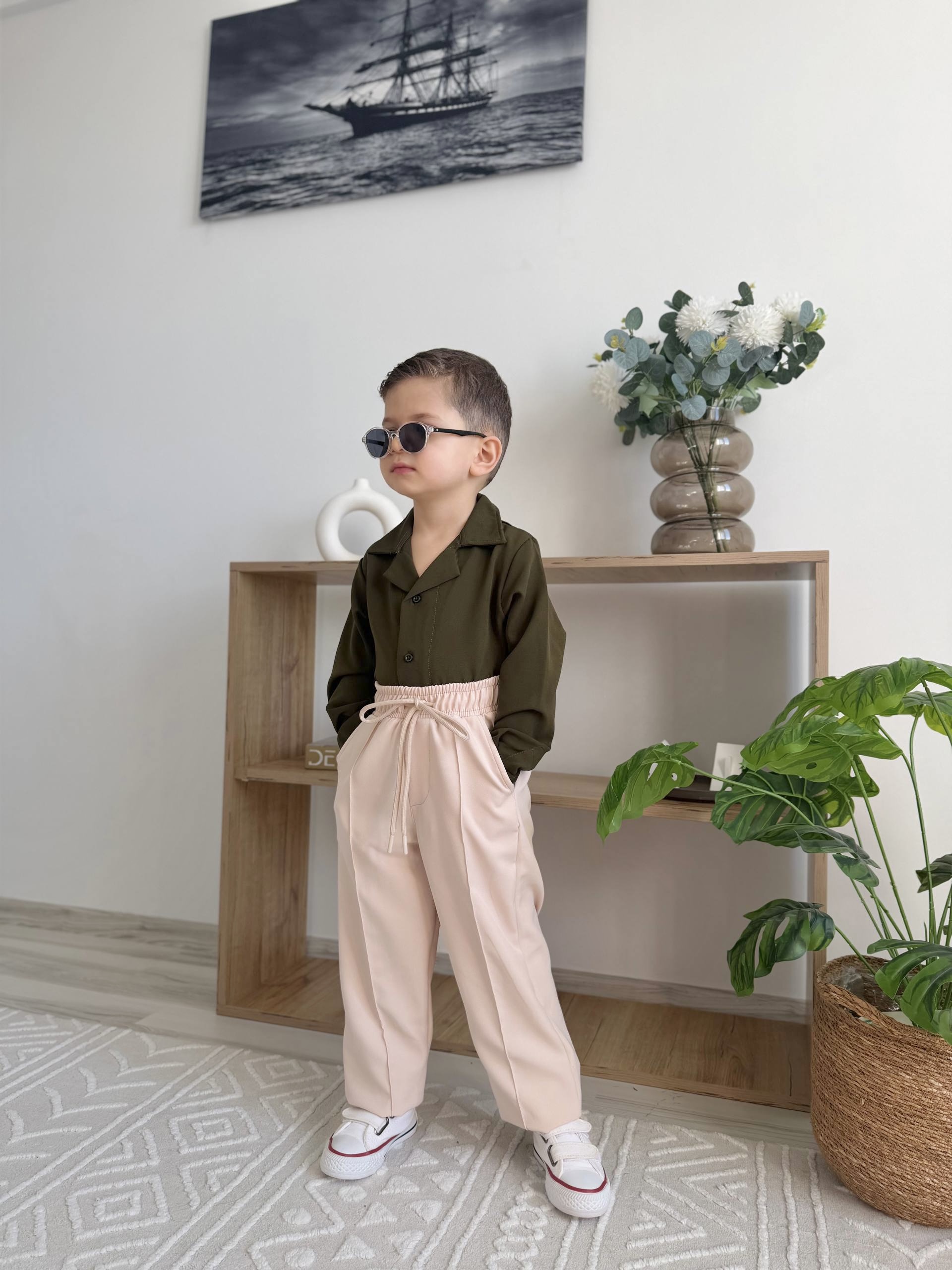 Retro Cool Takım (Haki) - Görsel 2