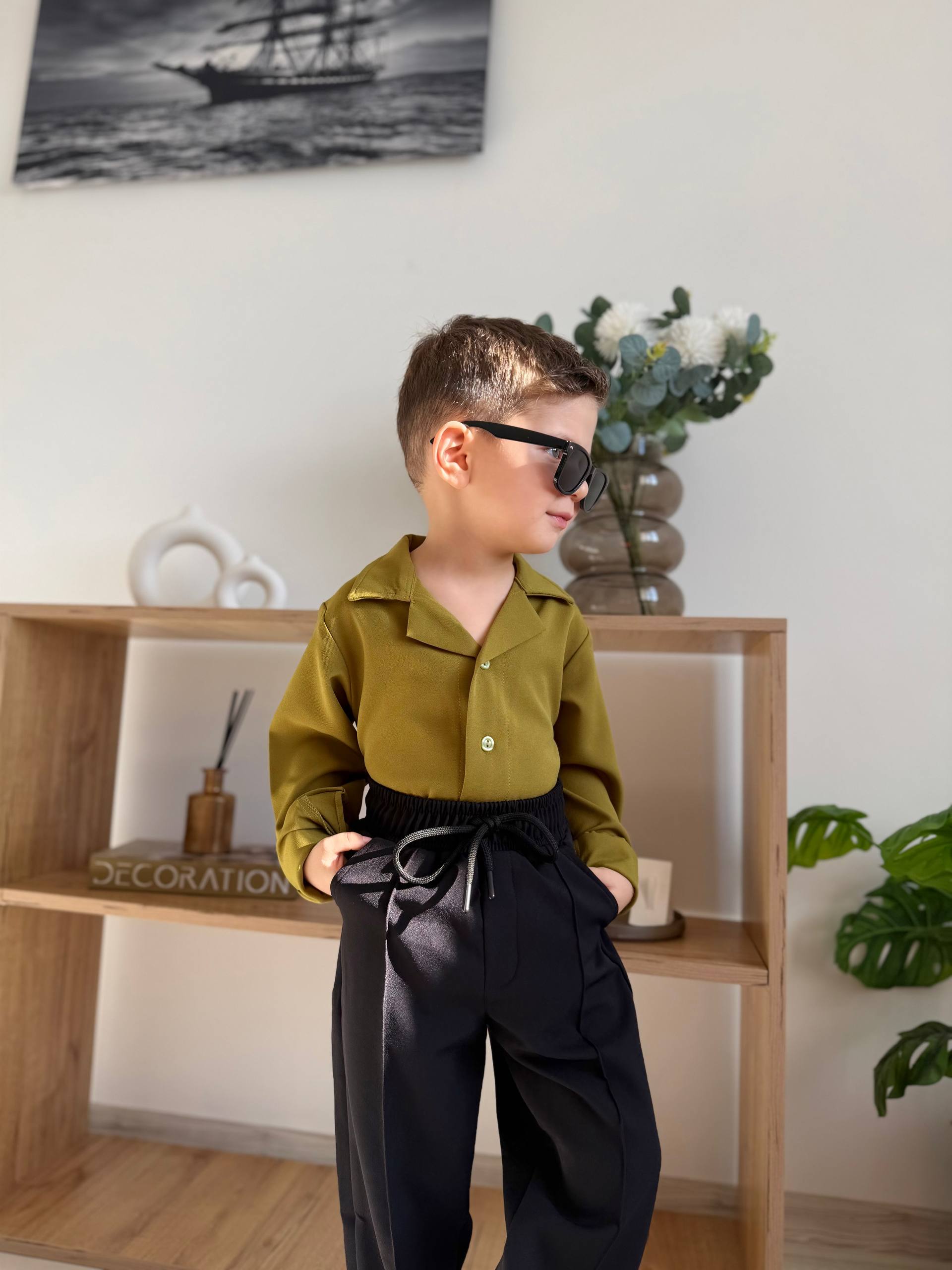 Retro Cool Takım (Yağ Yeşili) - Görsel 3