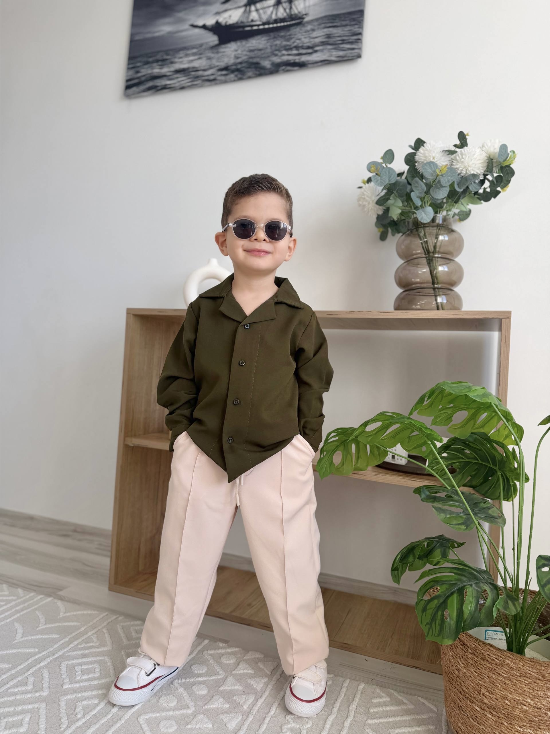 Retro Cool Takım (Haki)