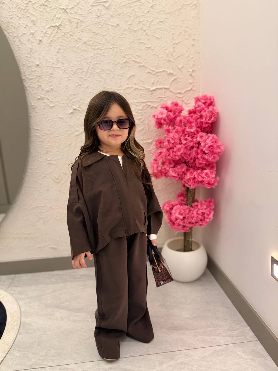 Premium Kalite Modal Kumaş Ceketli Takım(Acı Kahve) - Görsel 6