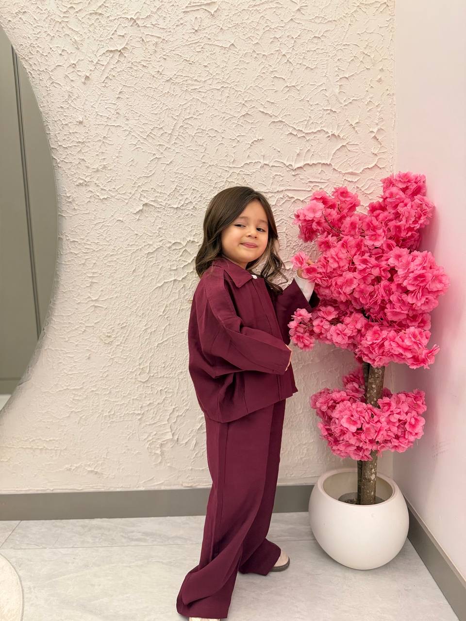 Premium Kalite Modal Kumaş Ceketli Takım(Bordo) - Görsel 2