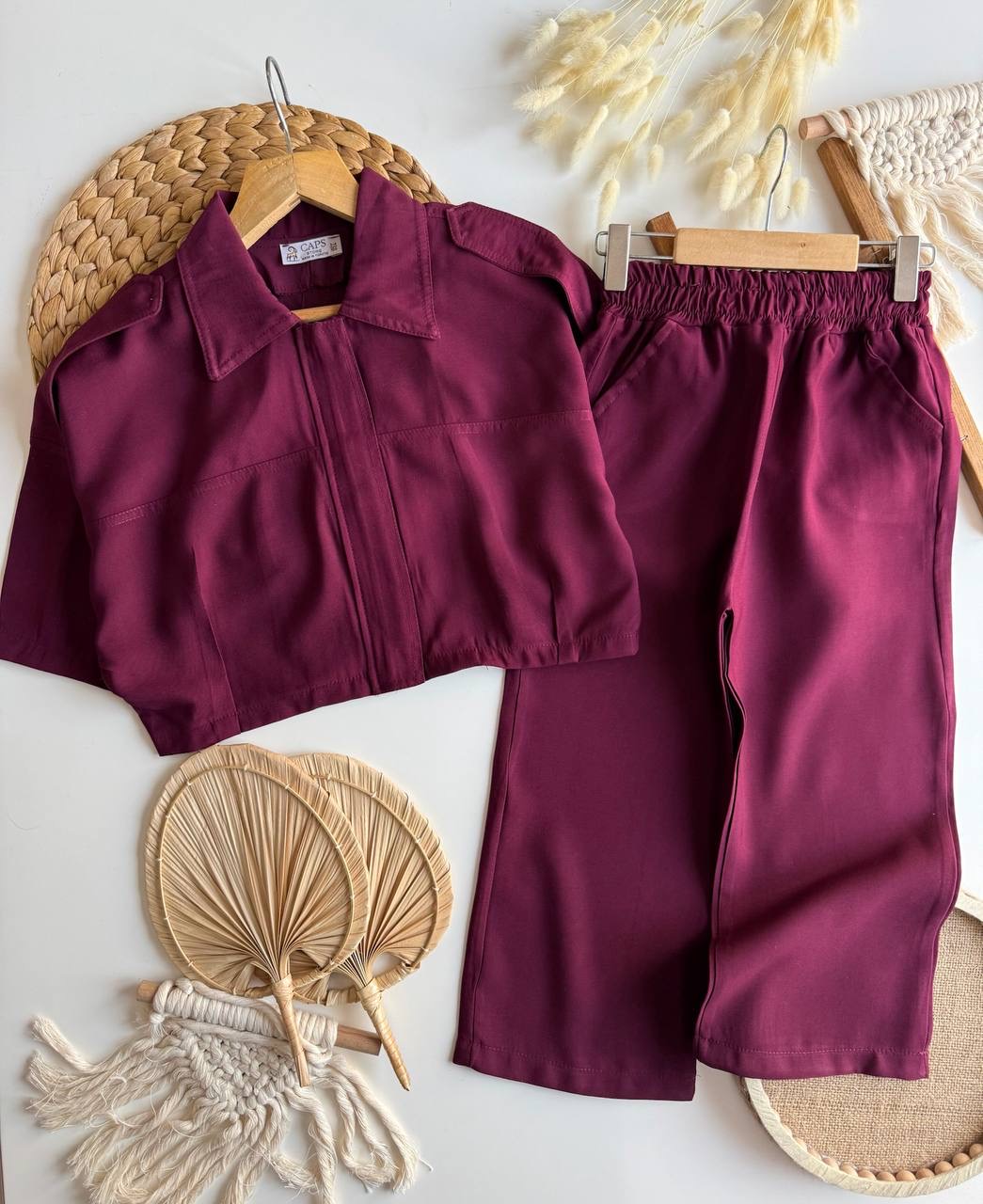 Premium Kalite Modal Kumaş Ceketli Takım(Bordo) - Görsel 5