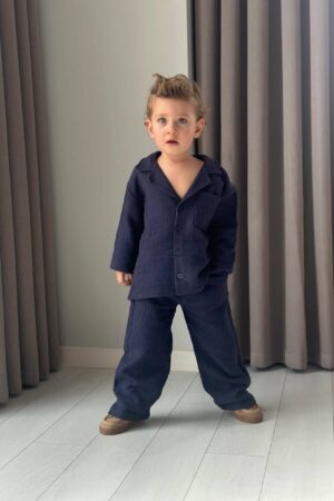 Pamuklu Soft Relax Takım Elbise (Lacivert)