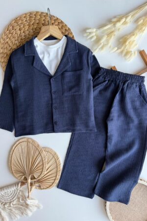 Alternative view of Pamuklu Soft Relax Takım Elbise (Lacivert)