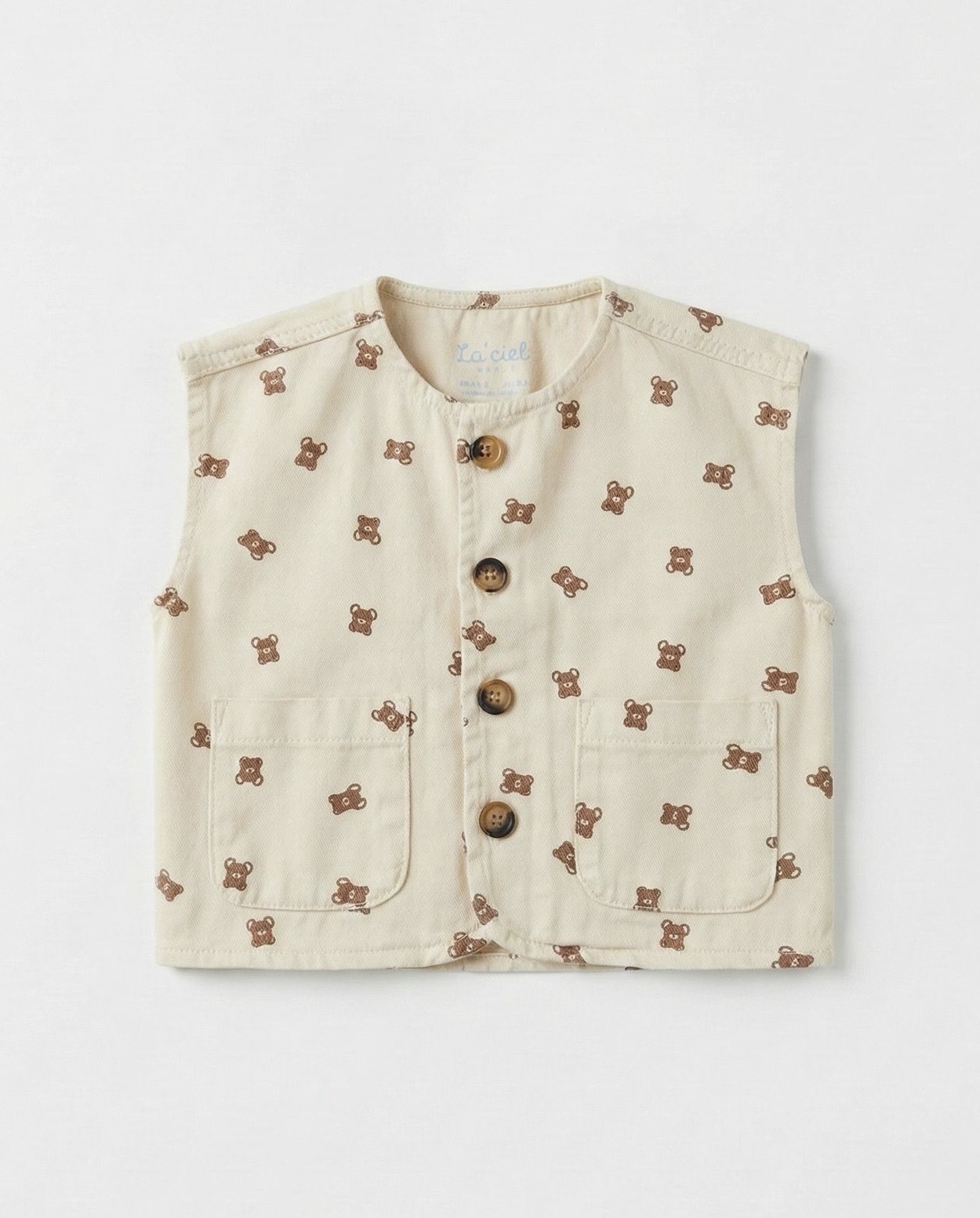 La'ciel Ayıcıklı Kot Yelek