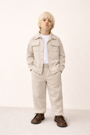 Alternative view of Ceketli 3’lü Erkek Çocuk Takım (Bej)