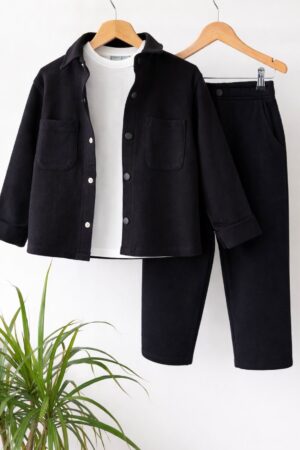Alternative view of Ceketli 3’lü Doubleface Takım (Siyah)