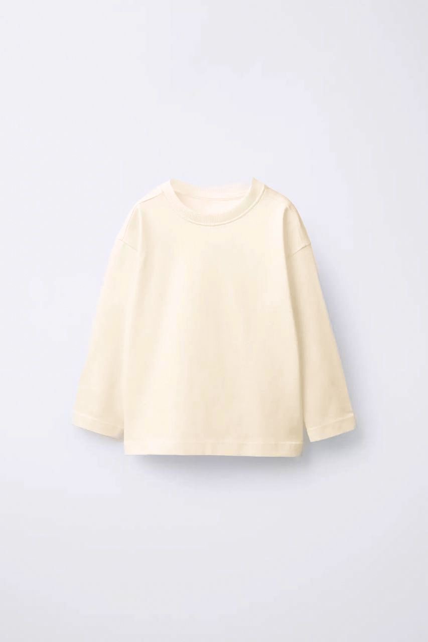 La'ciel Paris Uzun Kollu Pamuklu Badi (Krem)