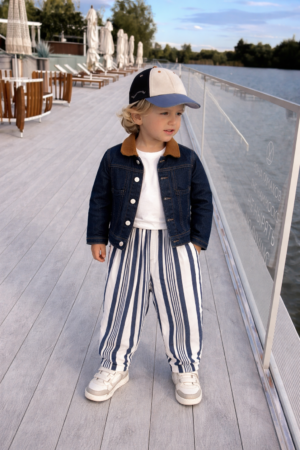 Alternative view of La’ciel Paris Kadife Yakalı Kot Ceket