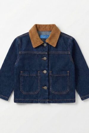 La’ciel Paris Kadife Yakalı Kot Ceket