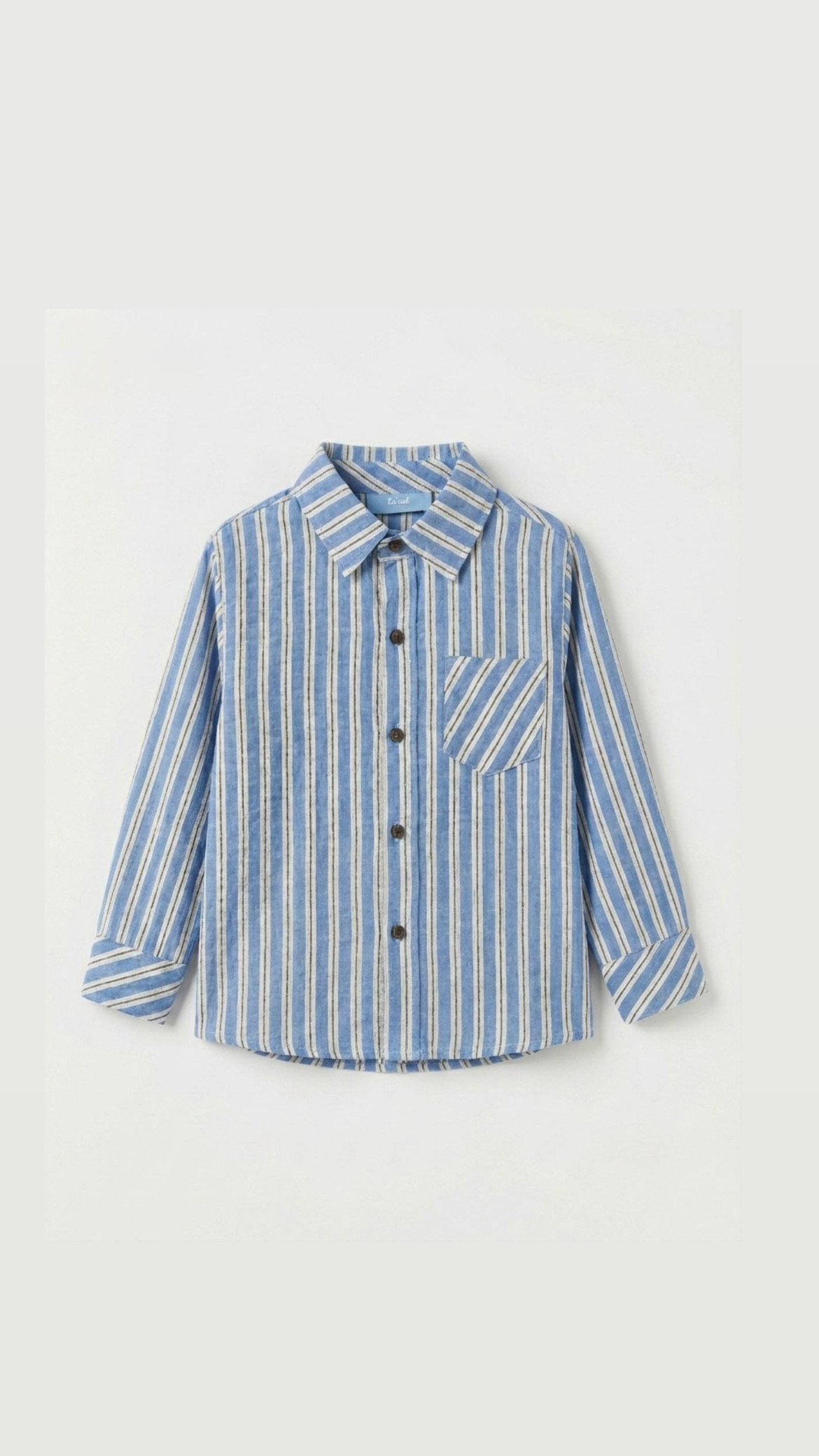 La’ciel Paris Çizgili Pamuklu Gömlek