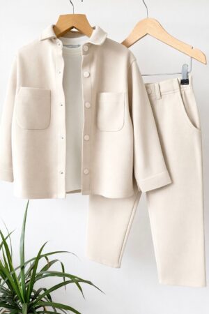 Alternative view of Ceketli 3’lü Doubleface Takım (Bej)