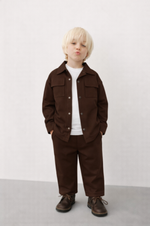 Comfort Jogger Ceketli 3’lü Takım (Acı Kahve)