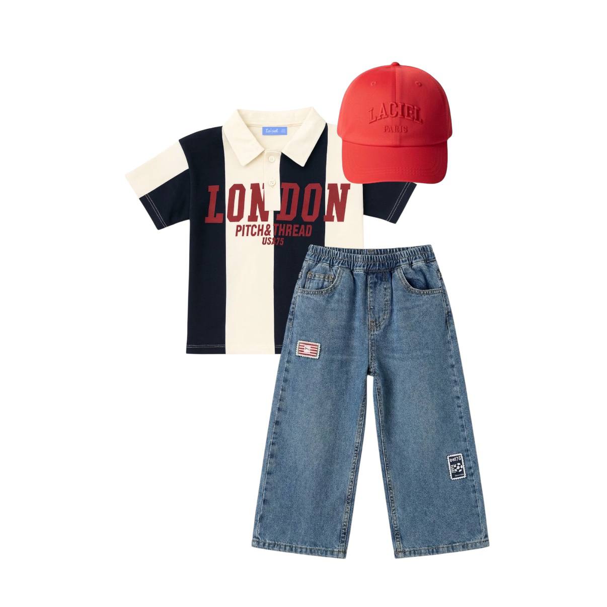 Yama Detaylı Unisex Jean - Görsel 5