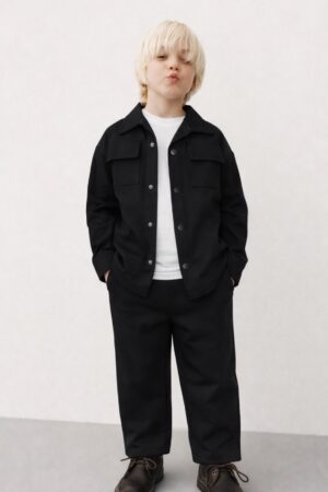 Alternative view of Ceketli 3’lü Erkek Çocuk Takım (Siyah)