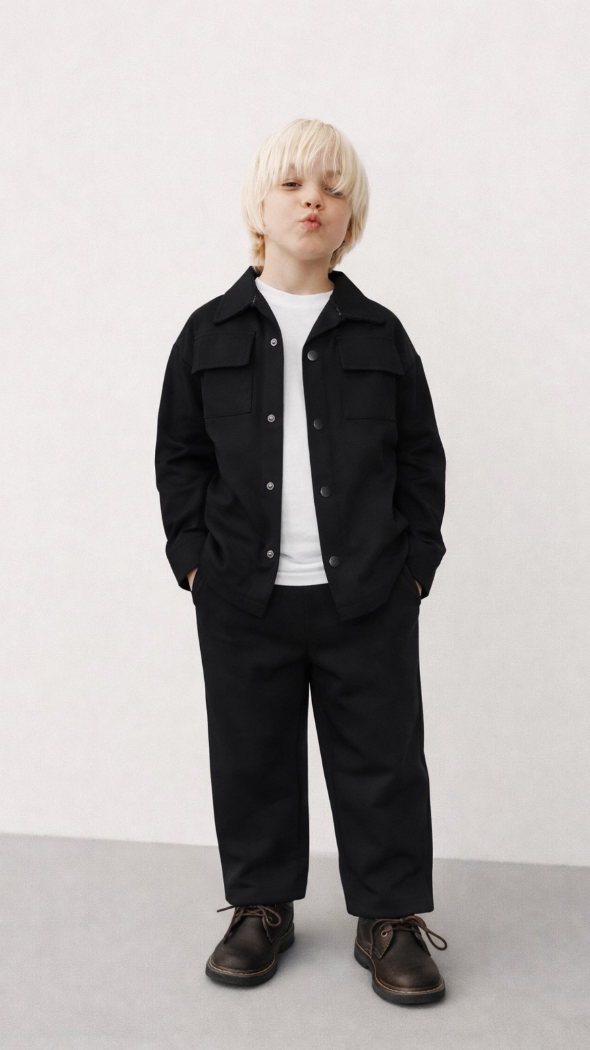 Ceketli 3’lü Erkek Çocuk Takım (Siyah) - Görsel 2