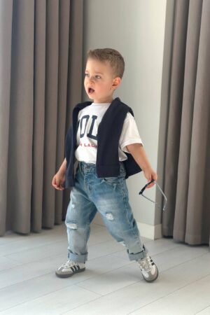 Alternative view of Ceketli Kot Pantolonlu 3'lü Takım (Lacivert)