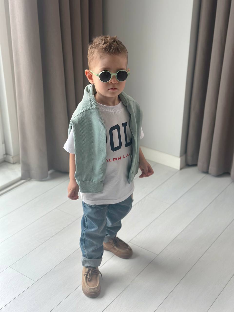 Ceketli Kot Pantolonlu 3'lü Takım (Mint) - Görsel 6