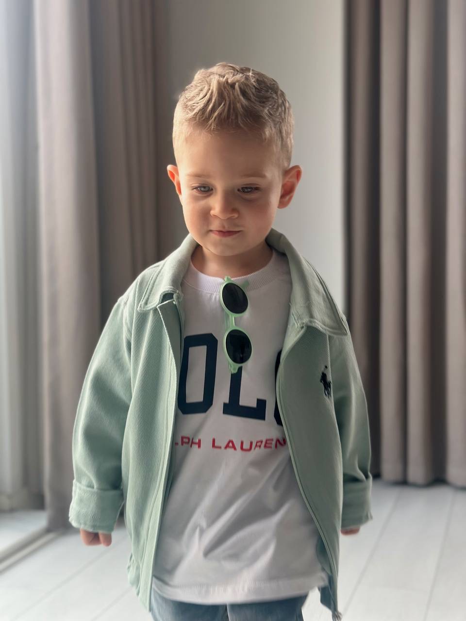 Ceketli Kot Pantolonlu 3'lü Takım (Mint) - Görsel 4