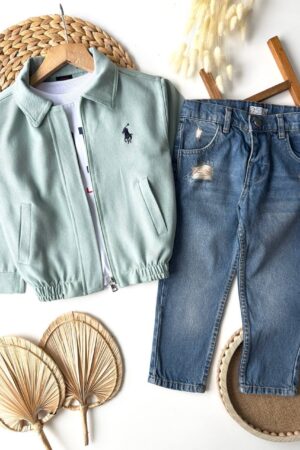 Alternative view of Ceketli Kot Pantolonlu 3'lü Takım (Mint)