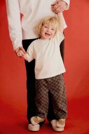 La’ciel Paris Kahve Damalı Jean