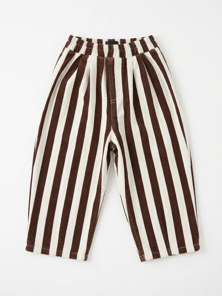La’ciel Paris Acı Kahve Çizgili Mevsimlik Denim Pantolon - Görsel 2