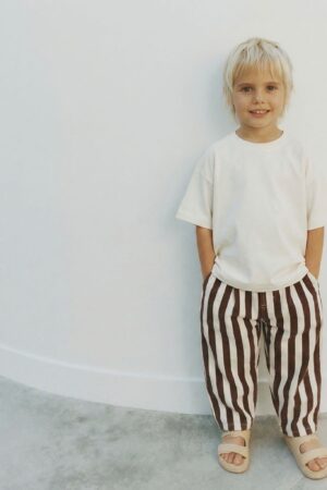 Alternative view of La’ciel Paris Acı Kahve Çizgili Mevsimlik Denim Pantolon