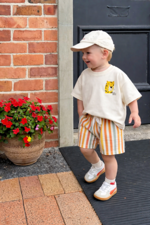 Tiger Çizgili Şortlu Takım