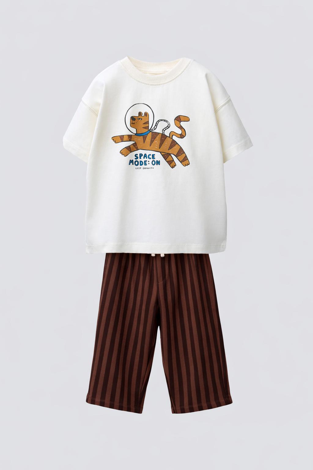 Tiger Mevsimlik Çizgili Pantolonlu Takım