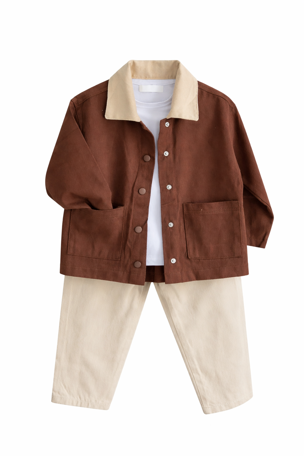 Kahve Ceketli 3’lü Takım - Görsel 2