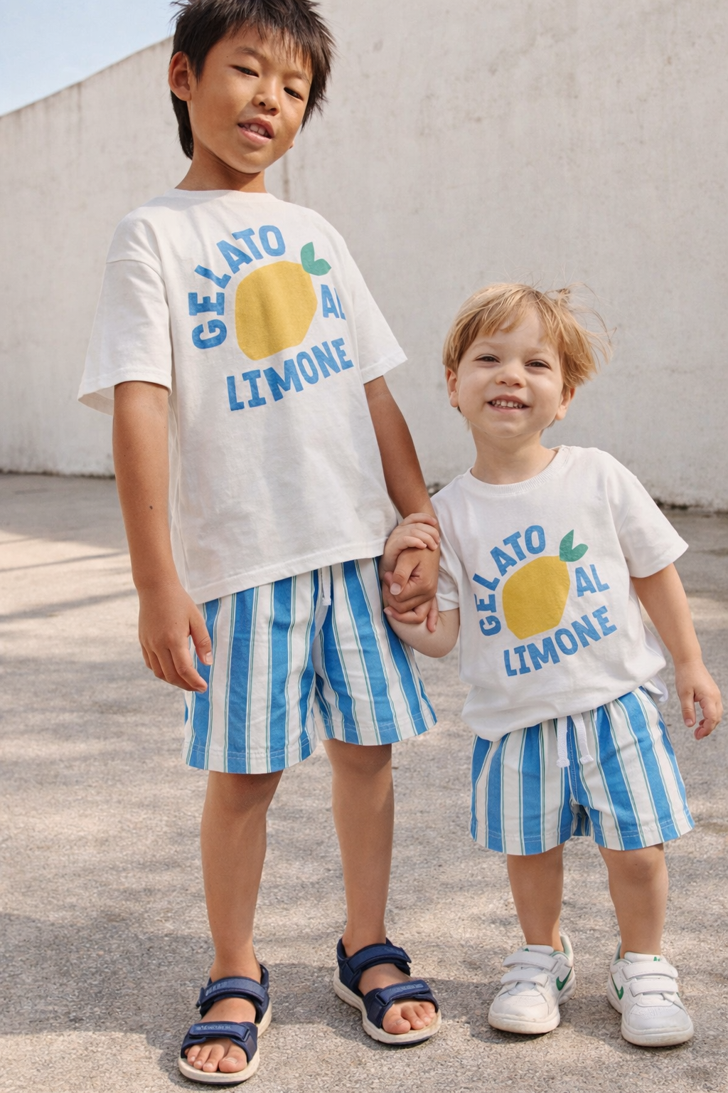 Gelato Lemon Çizgili Şortlu Takım