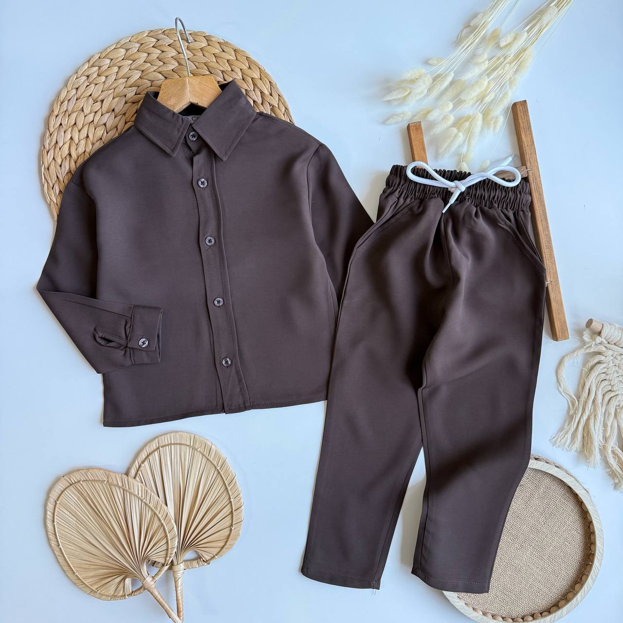 Gömlekli Dokuma Takım (Acı Kahve) 13 Mart Cuma Kargo Çıkışlı - Görsel 2