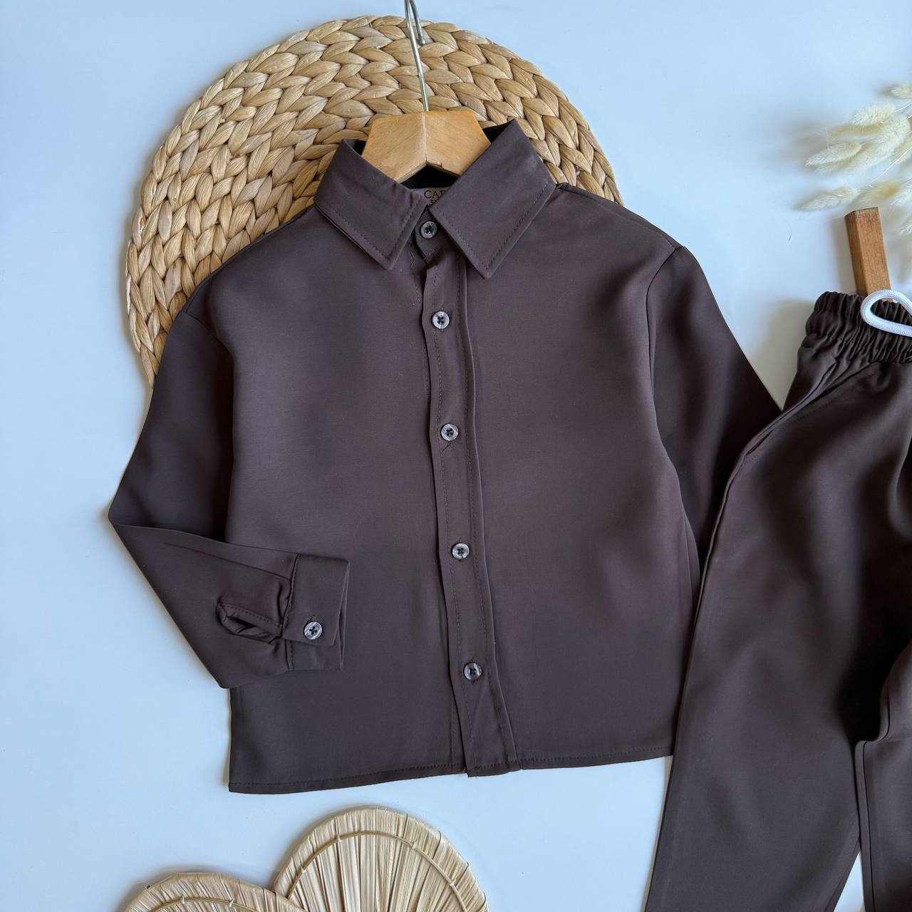 Gömlekli Dokuma Takım (Acı Kahve) 13 Mart Cuma Kargo Çıkışlı - Görsel 3